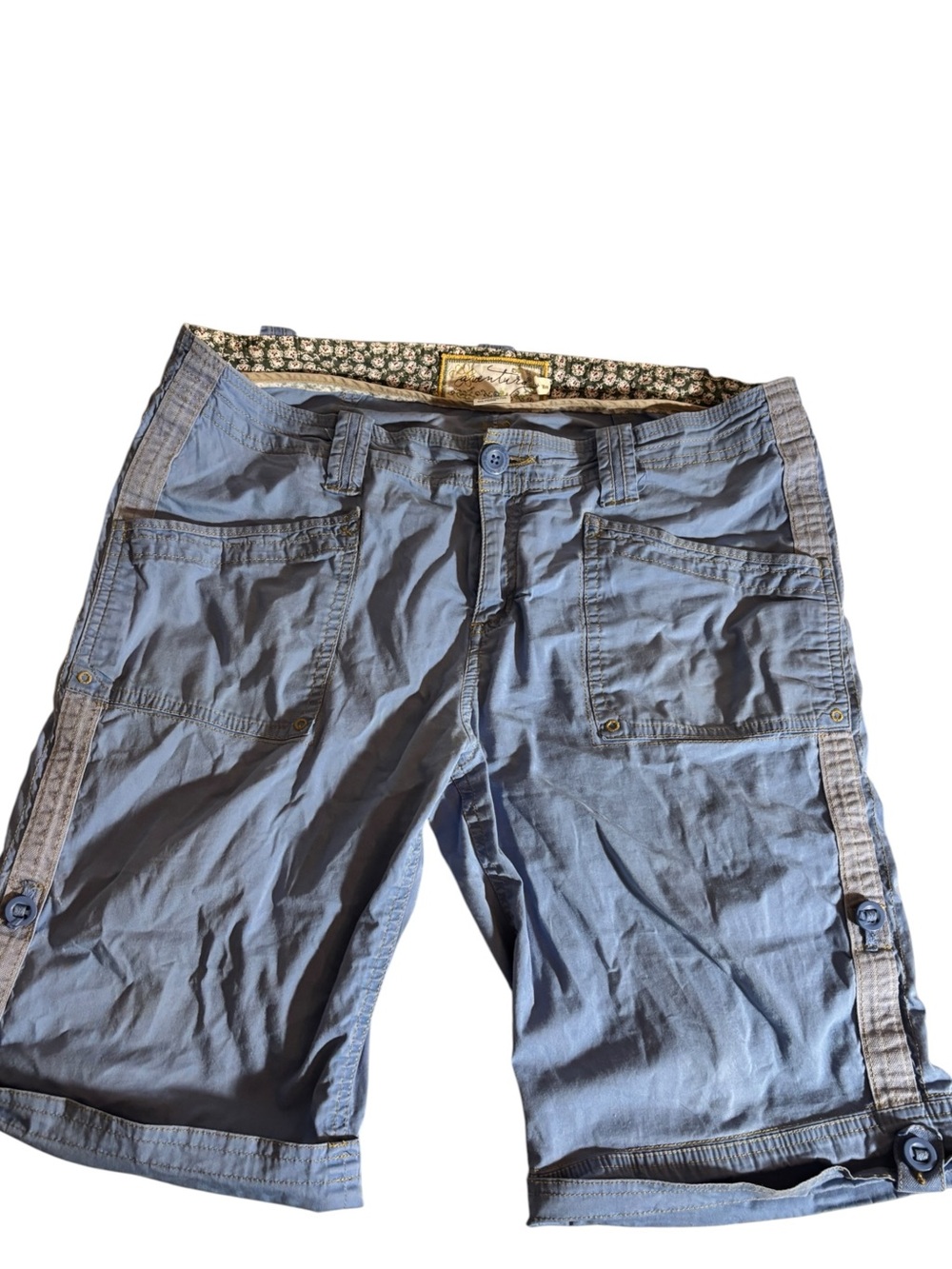 Aventura Women's Cargo Bermuda Shorts Lot of 2 Size 12 Blue & Khaki - Picture 10 of 12